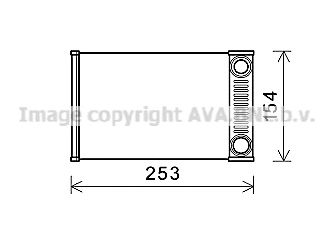 AVA QUALITY COOLING ol6656 -  Теплообменник, отопление салона